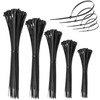 500pcs Nylon Cable Ties Weather Resistant 5 Sizes Outdoor Weather