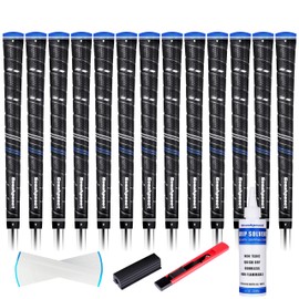 Goashpeaot Wrap Golf Grips 13 Pack ,With Regripping Kit ， Outstanding Tackiness and Advanced Surface Texture Enhances Control (Midsize, Blue)