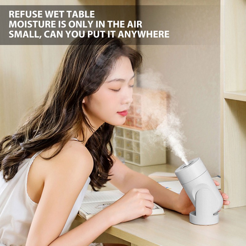 Portable Mini Humidifier Automatic Head Shaking Spray USB Cool Mist
