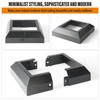 Wocepu 12 pcs 4x4 (Actual: 3.5"x3.5") Aluminum Deck Post Base