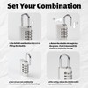 SISAV Combination Lock,4 Digit Gym Combination Padlock for School Lockers,Toolbox,Fence