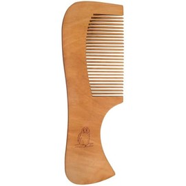 'Owl on Branch' Wooden Comb (HA00054773)