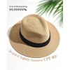 FURTALK Panama Hat Sun Hats for Women Men Wide Brim