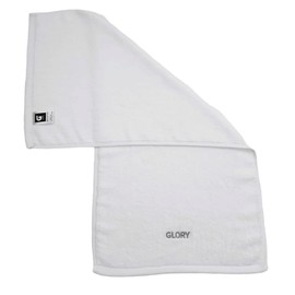 Glory - Toalla de gimnasio 100% algodón orgánico, suave y absorbente para gimnasio, yoga, spa, dimensiones (29.52 x 13.8 pulgadas), 570 g/m² (blanco)
