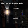 Bttfere 2 Pack Pocket Flashlight EDC Clip Light with Magnetic