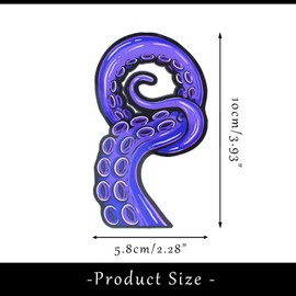 Cthulhu Deep Sea Octopus Tentacle Car Sticker - Dark Purple PVC Sticker for Car, Motorcycle, Glass, Laptop - Horror Decoration, Multiple Variations Can Be Combined
