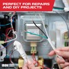 Iron Forge Cable 15 Amp White Replacement Coiled Extension Cord