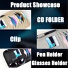 JNNJ Bag Sun Visor Organiser Leather, Car Visor CD Case,