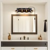 SEEBLEN 4-Light Plug-in Track Lighting, Adjustable Ceiling Spotlight,Industrial Black Kitchen