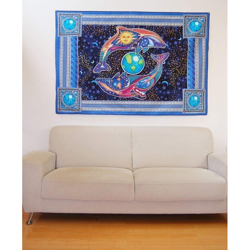 Dolphin Celestial Tapestry by Dan Morris, multi sizes