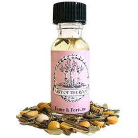 Fame & Fortune Oil | Handmade with Herbs & Essential Oils | Wealth, Money Drawing, Success, & Admiration Rituals| Hoodoo Voodoo Wiccan Pagan