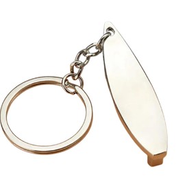 Sportigo ® Surfboard Keyring with Bottle Opener in Silver colour/Bottle Opener Pendant/Surfing Surfer Beach Sea Holiday Water Sports Sun Gift Idea