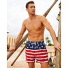 BRISIRA Mens Swim Trunks Bathing Suit 5 Inch Inseam Compression