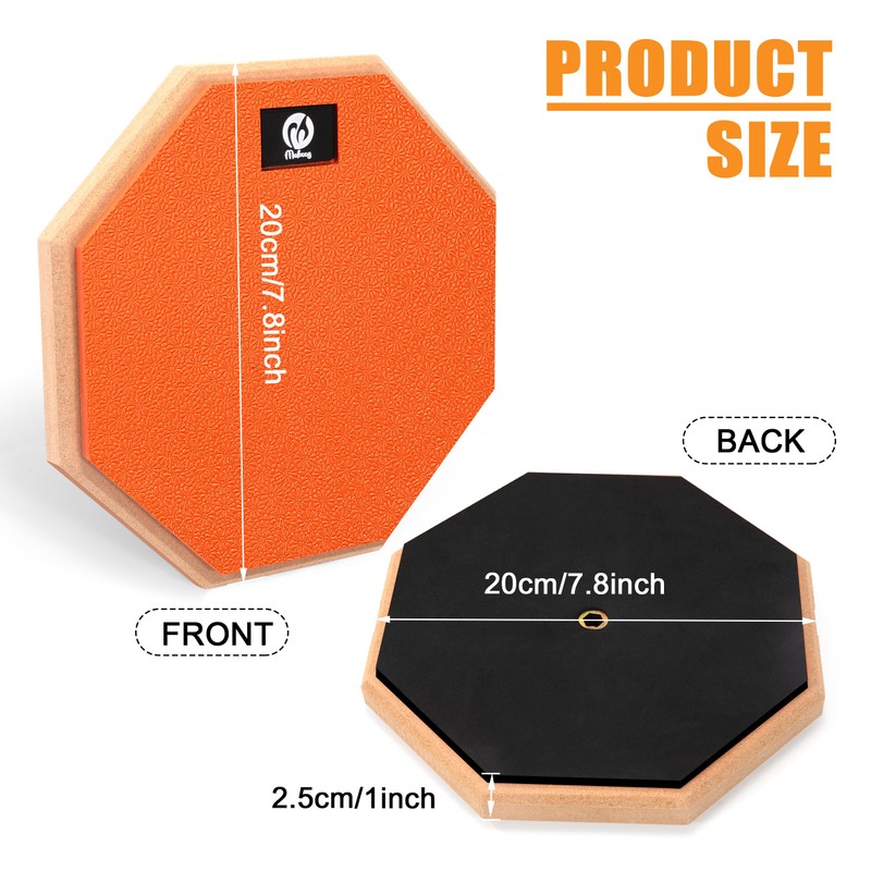 Newellsail Drum Practice Pad 8 Inch Drum Pad Rubber Dumb