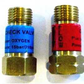Devardi Glass Oxygen & Acetylene/Propane Torch Check Valve Set