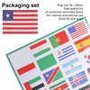 7 Small Country Flag Stickers, 224 Different Country Flags, Country