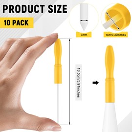 Gisafai 10 Pcs Caulk Tube Caps Reusable Caulk Saver Tube Sealer Caps Finishing Tool for Sealing and Preserving Open Universal Prevent Drying (Yellow)