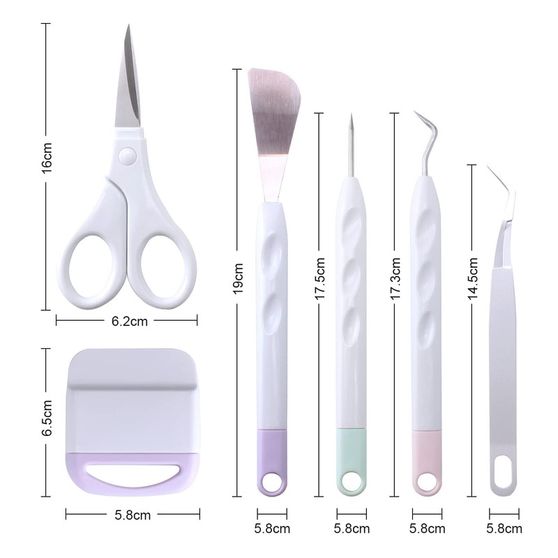 Craft Vinyl Weeding Tools Set 6pcs Weeding Kits Hook Weeder,