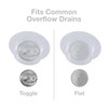 Danco 12078 Bathtub Overflow Drain Cover, Clear