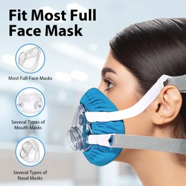 Mask Liners, 4 Pack Soft Cushion Mask Cover Compatible with F20 & F10 Mask, Nasal Masks, Mouth Masks, Most Full Face Masks Reusable Cushion Covers, Reduces Noisy Air Leaks & Provides Comfort