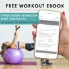 Live Infinitely Exercise Ball (55cm-95cm) Extra Thick Professional Grade Balance