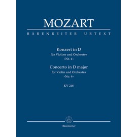 Concerto for Violin No.4 in D major K.218 (Study Score)