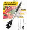 Pack of 2 Silicone Pasta Fork, Kitchen Heat Resistant Noodle