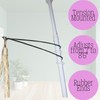 INDOOR PLANT POLE Spring Tension Rod with 3 Adjustable ARMS