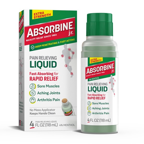 Absorbine Jr. Maximum-Strength Pain Relieving Liquid - 4% Menthol Topical