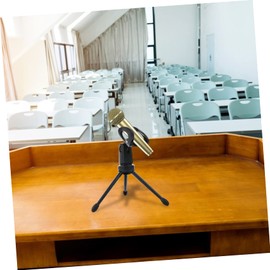 FRCOLOR 1 Set Plastic Microphone Stand Durable Tripod Desktop Mic Holder for Streaming and Broadcast Use Compact and Easy to Store