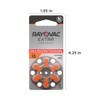 Rayovac Extra hearing aid batteries size 13. Long-lasting mercury-free zinc-air