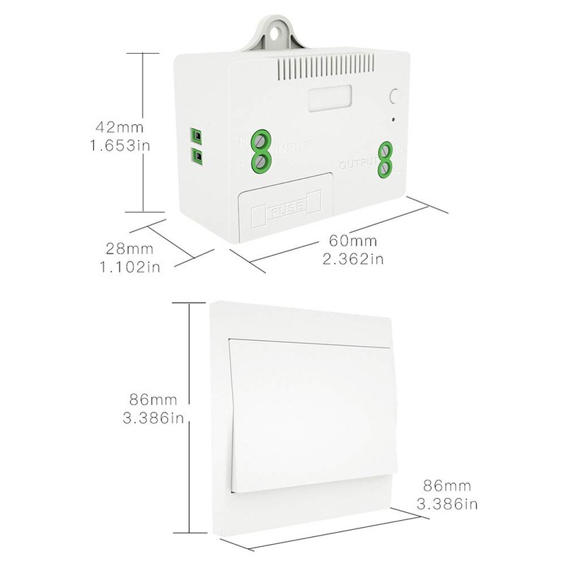 Wireless Light Switch, Wireless Light Switch and Receiver Kit Self-Powered