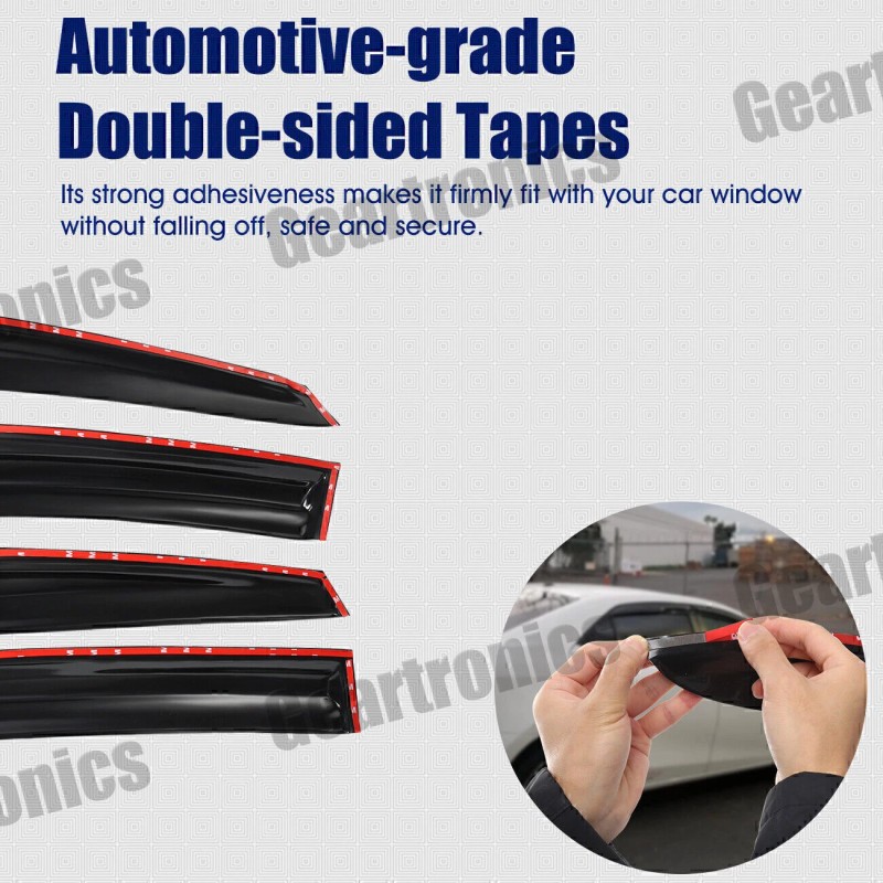 Geartronics For 2007-12 Nissan Altima Sedan Window Vent Visors Wind