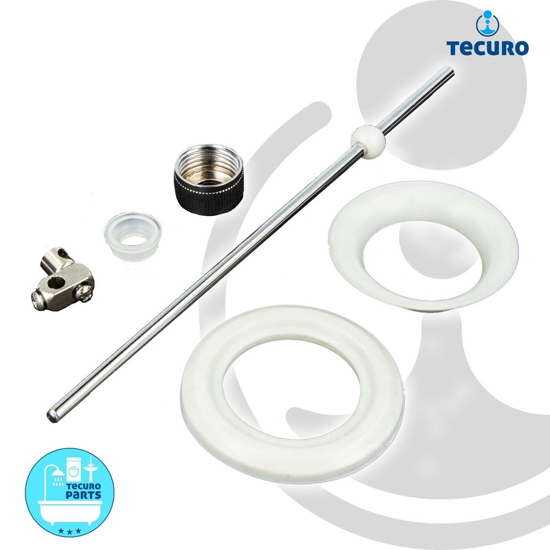 tecuro Pull rod for eccentric drain and overflow set for