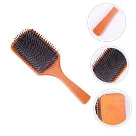 OATIPHO Wooden Mini Comb Handheld Hairbrush for Detangling and Massaging Suitable for Hair Types Portable for Travel and Home Use