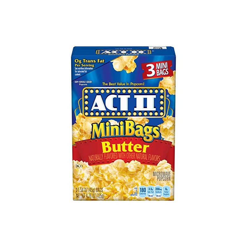 Act II, Butter Microwave Popcorn, 4.8 Ounce