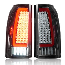 Gubebaili LED Tail Lights Assembly Fit for GMC Yukon and Yukon XL 2015-2020, LED Tube Rear Brake Lamp Taillight Assembly, Chrome Housing Smoke Lens