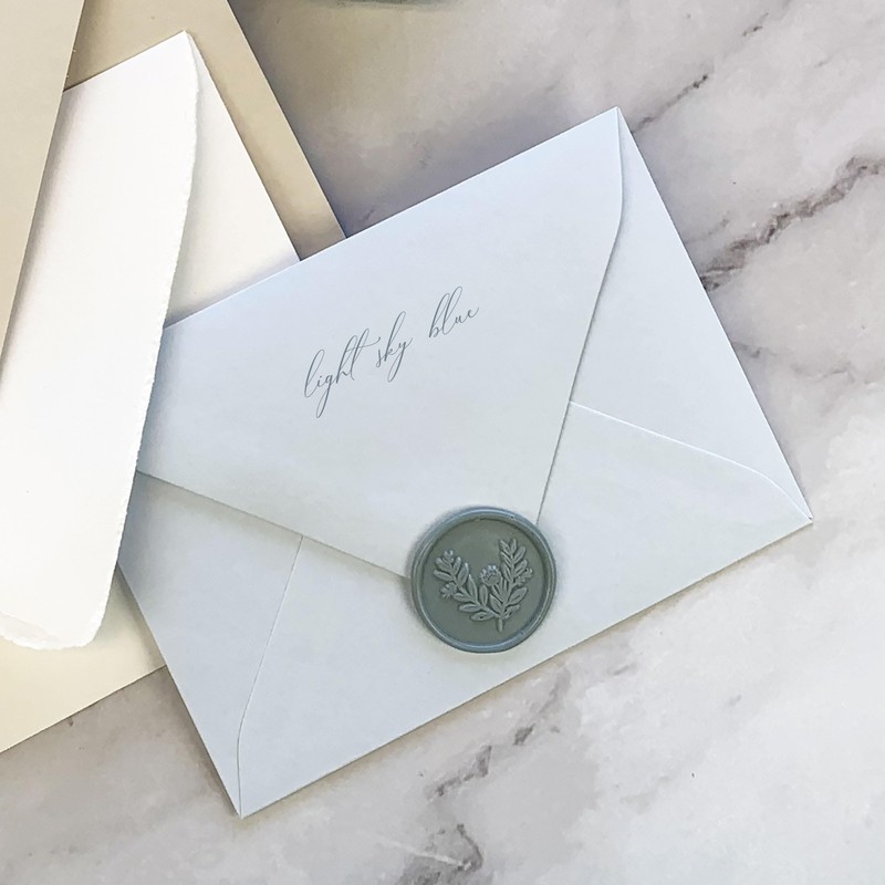 Generic A7.5 Light Sky Blue Invitation Envelopes | 5.5 x