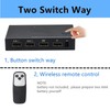 2 in 1 Out KVM Switch 3840 X 2160 Resolution