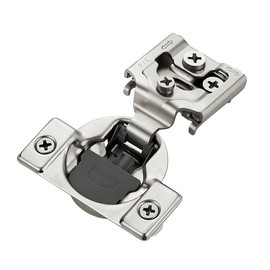 HOME EDIT 10 Pack 5 Pairs 3/4 inch Overlay Soft Close Cabinet Hinges for Kitchen, Stainless Steel Three-Way Adjustable, Concealed Self-Closing Door Hinges