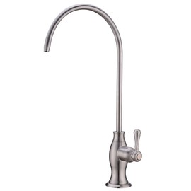 Stainless Steel Water Filter Faucet Delle Rosa Commercial Water Filtration Faucet for Under Sink Water Filter System Modern Brushed Nickel Kitchen Bar Sink Drinking Water Faucet,Non-Air Gap RO Faucets