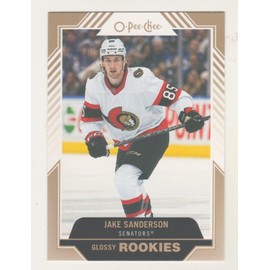2022-23 Upper Deck O-Pee-Chee Glossy Gold #R14 Jake Sanderson Rookie Card RC Hockey Card Ottawa