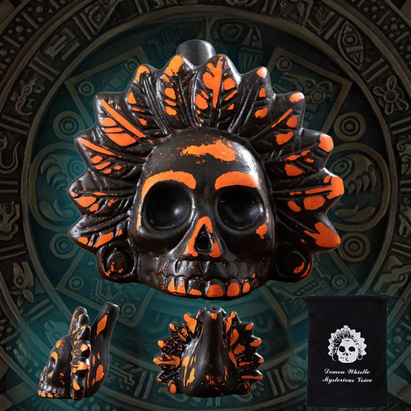 Aztec Death Whistle, Up To125+ Decibels Loud Real Screaming Aztec