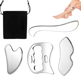 Lumbor37 Guasha Acero Inoxidable, Juego 4 en 1