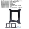 1/2in Phenolic Carburetor Spacer Open Center Replacement for Holley 4150/4160