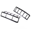 cartiangous Carbon Steel Tail Light Lamp Grille Protective Cover Fit