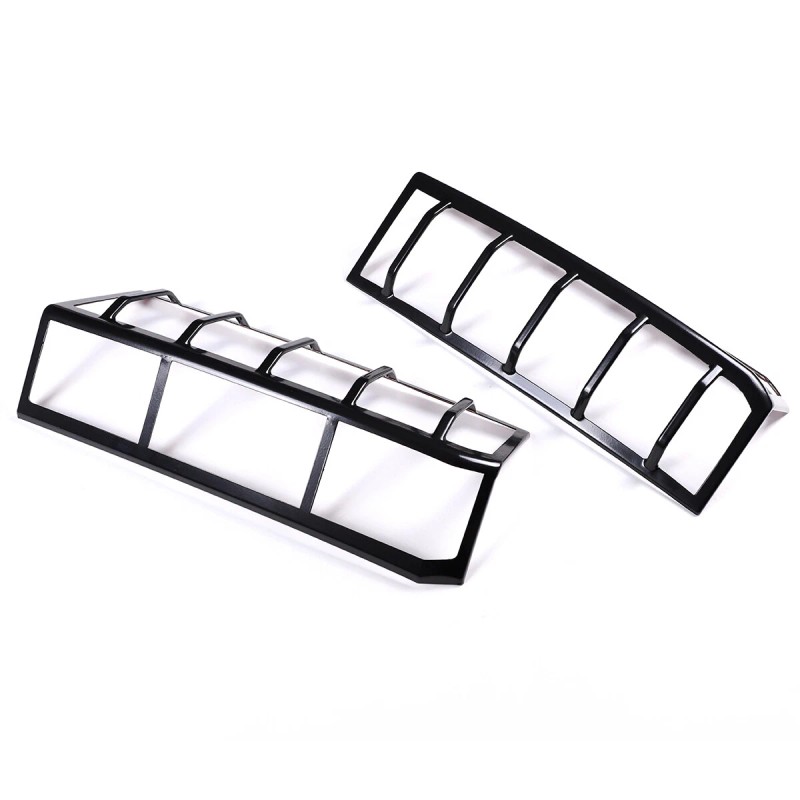 cartiangous Carbon Steel Tail Light Lamp Grille Protective Cover Fit