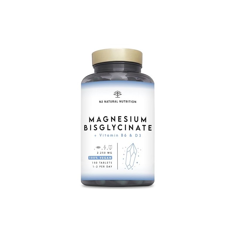 Magnesium-Bisglycinat 150 Tabletten N2 Natural Nutrition