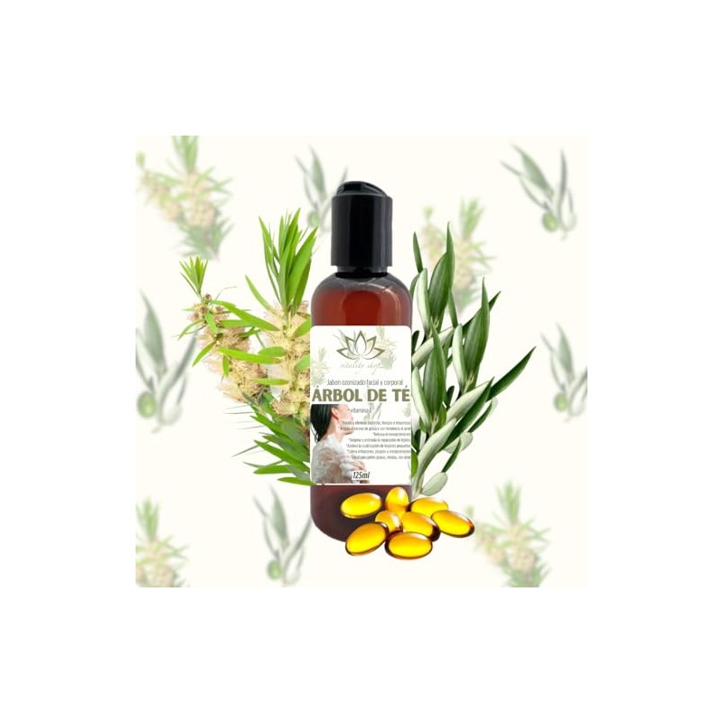 Jabón Limpiador Facial De Árbol De Té, Controla Exceso De