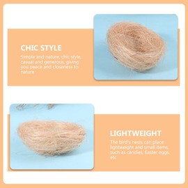 Healeved 20PCS Artificial Bird Nests Simulated Bird Nest Ornaments Miniture Nest Decoration Parrot Silk Bird's Nest for Garden Yard Home Party Wedding Decor